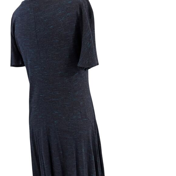Dolan Left Coast Collection Blue Dress Size 8 Lined Handkerchief Hem Ruffle - Picture 10 of 13